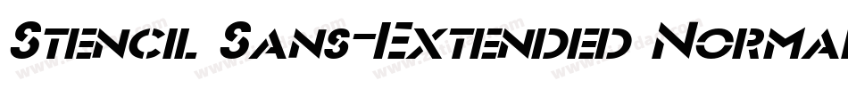 Stencil Sans-Extended Normal字体转换